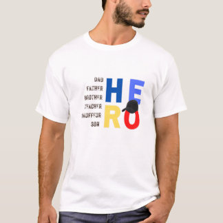 Camiseta O meu Pai, o filho do professor-herói, o pai do mo