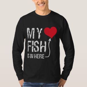 Camiseta O Meu Peixe Está Aqui O Meu Coração Arrefece O Meu