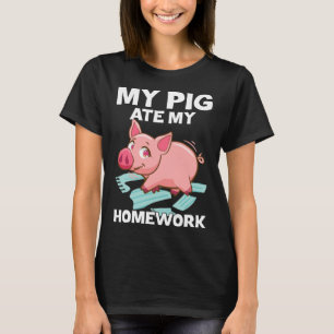 Camiseta O Meu Porco Comeu O Meu Folheto De Casa