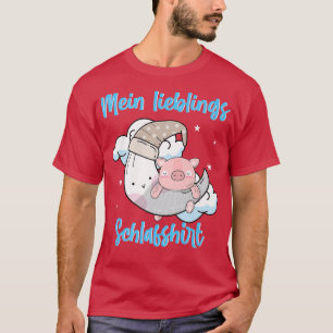 Camiseta O meu porco de teacup favorito, mini porco, lua de