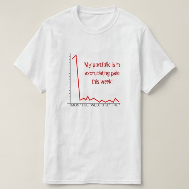 Camiseta "O meu portfólio está a sofrer imenso esta semana! (Frente do Design)