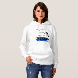 Camiseta O Meu Pregador Favorito Chama-Me Mãe, Azul