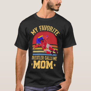 Camiseta O Meu Pregador Favorito Chama-Me Mãe Luta Mãe