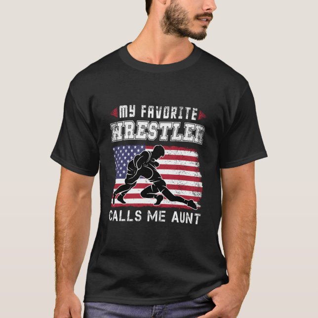 Camiseta O Meu Pregador Favorito Chama-Me Tia Americana Fl (Frente)