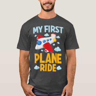Camiseta O Meu Primeiro Avião A Voo De Avião A Voo Kids M