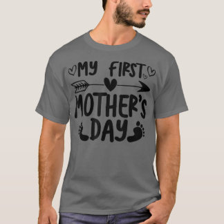Camiseta O meu primeiro Dia de as mães de Gravidez