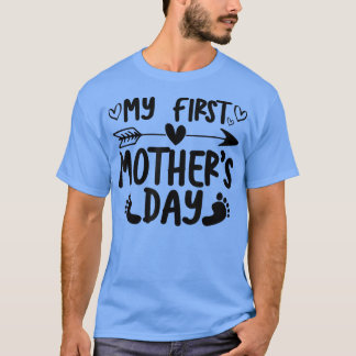 Camiseta O meu primeiro Dia de as mães de Gravidez