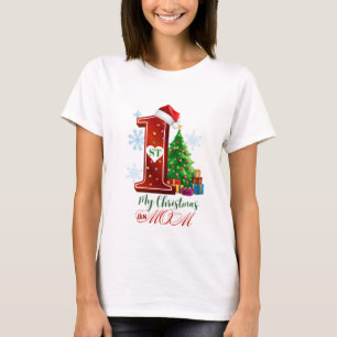 Camiseta O meu primeiro Natal como mãe: Um primeiro Natal p