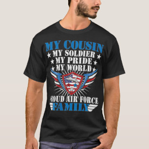 Camiseta O Meu Primo É Um Soldado Aéreo, Um Orador Orgulhos