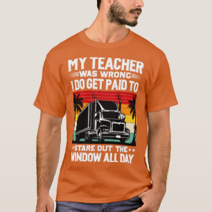 Camiseta O Meu Professor Era Um Caminhador Errado