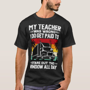 Camiseta O Meu Professor Era Um Caminhador Errado