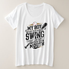 Camiseta O Meu Rapaz Pode Nem Sempre Balançar, Mas Faço-O.