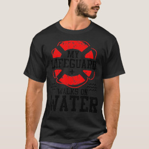 Camiseta O meu salva-vidas caminha sobre o cristianismo aqu