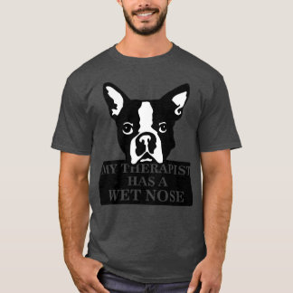 Camiseta O meu terapeuta tem o nariz molhado