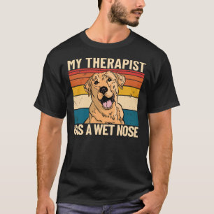 Camiseta O Meu Terapista Tem Um Cachorro De Pet Retro Molha