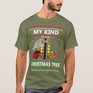 Camiseta O meu tipo de natal de árvore de Natal a correr no