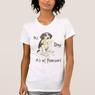 Camiseta O Meu Tremendo Walker Coonhound Comeu O Meu Trabal