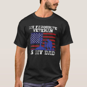 Camiseta O Meu Veterano Favorito É O Meu Vet Veteranos Pai