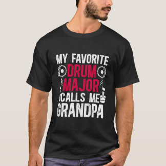 Camiseta O Meu Vovô Principal De Tambor Favorito De Uma Gra