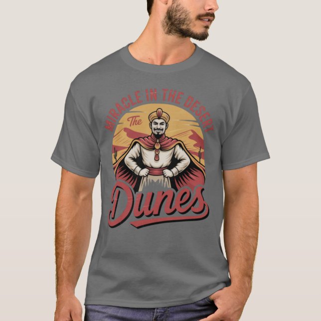 Camiseta O Milagre das Dunas no Deserto (Frente)