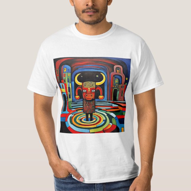 Camiseta O Minotauro espera (Frente)