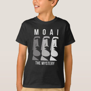 Camiseta O Mistério de Moai Rapa Nui, estátuas da ilha da