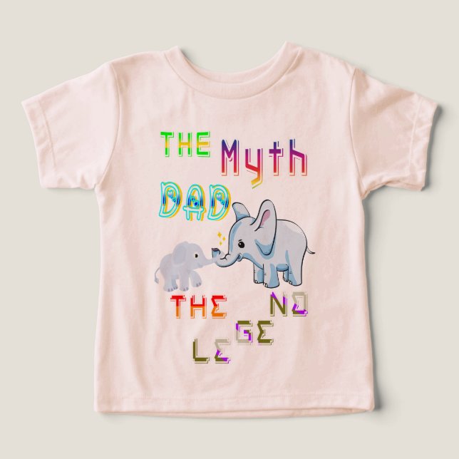 Camiseta O Mito Pai A Lenda (Design frontal)