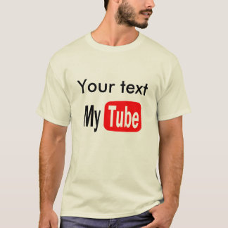Camiseta O modelo engraçado de YouTube, fá-lo você mesmo,