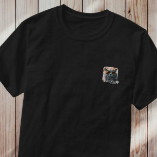 Camiseta O moderno e simples nome e fotografia do som Legal
