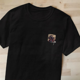 Camiseta O moderno e simples nome Legal e foto do Pet