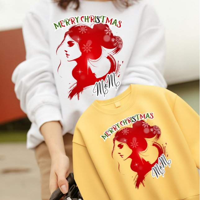 Camiseta O moderno Natal é para a mãe (Criador carregado)