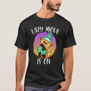 Camiseta O Modo Preguiçoso Está Na Raposa Preguiçosa De Ani