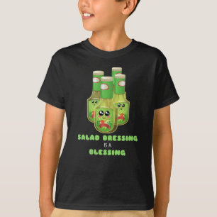 Camiseta O molho da salada é um molho engraçado da salada