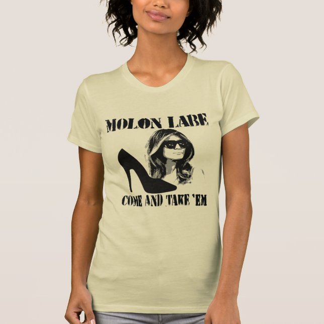 Camiseta O Molon Labe de Melania (Frente)