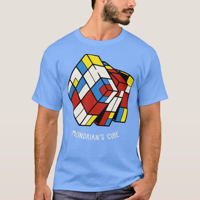 Camiseta O MondrianCube por Tobe Fonseca (Frente)