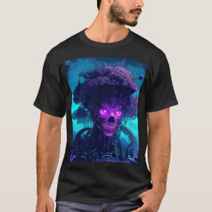 Camiseta O Monstro da Cyber-Árvore no Escuro