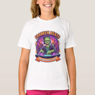CAMISETA O MONSTRO DE FRANKENSTEIN COMO UM DJ