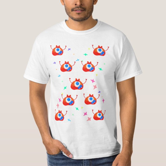 Camiseta O Monstro de Poeira Estelar Glitchy (Frente)