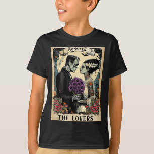 Camiseta O Monstro Frankenstein E A Noiva Os Amantes Taro