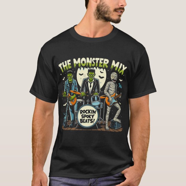Camiseta O Monstro Mix Rockin Spooky Beats (Frente)
