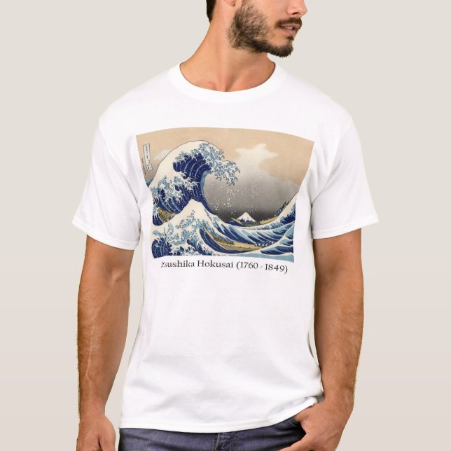 Camiseta O Monte Fuji de Hokusai (Frente)