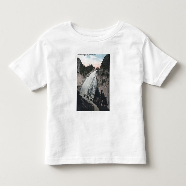 Camiseta O Monte Rainier, Washington - ideia de quedas de (Frente)