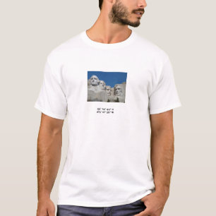 Camiseta O Monte Rushmore com coordenadas
