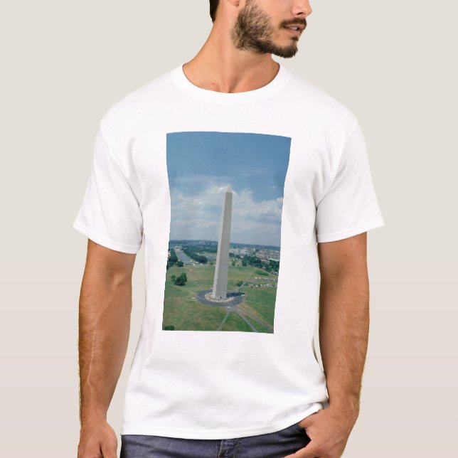 Camiseta O monumento de Washington, construído 1848-85 (Frente)