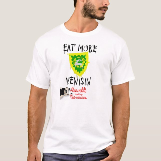 Camiseta O MOO Mercs come mais veado! (Frente)