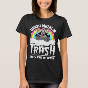 Camiseta O Morte Metal É Um Tipo De Satã De Lixo.