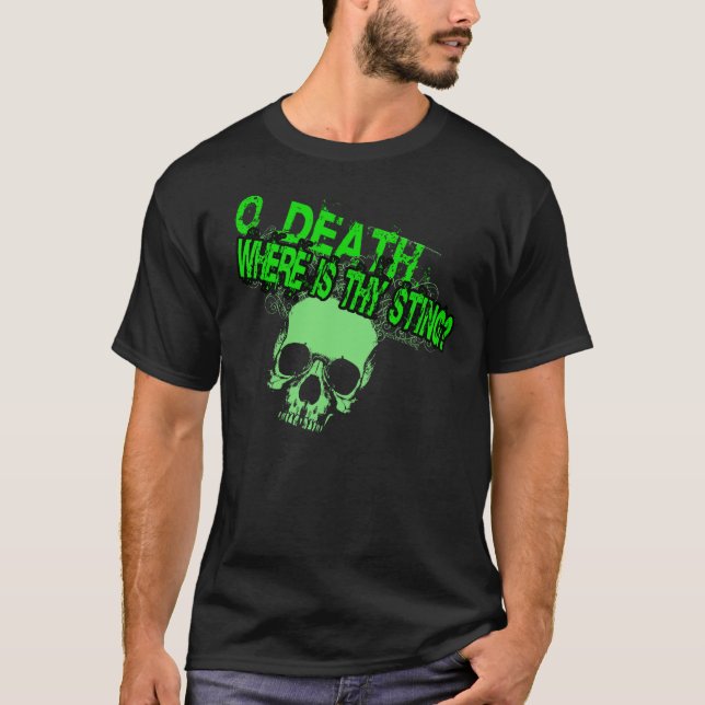 Camiseta O Morte Onde Está O Seu Pedaço (Camiseta Básica Do (Frente)
