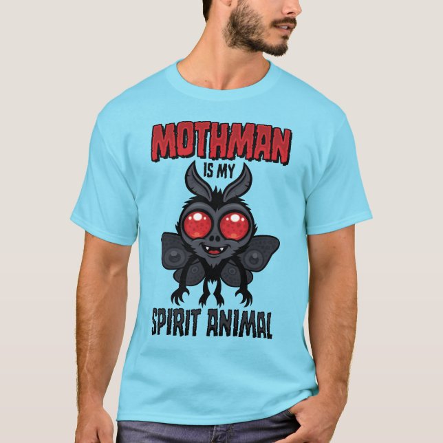 Camiseta O Mothman é Meu Animal Espiritual (Frente)
