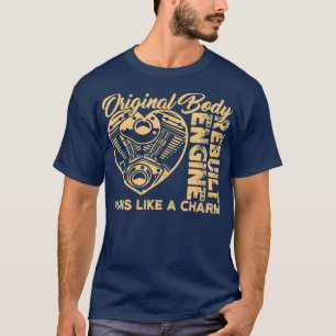 Camiseta O Motor Reconstruído Do Corpo Original Funciona C