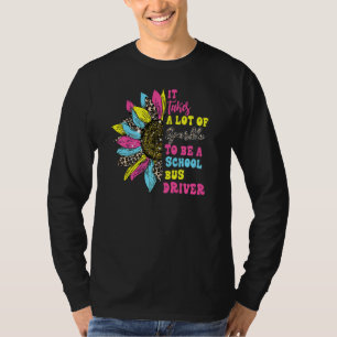 Camiseta O Motorista De Ônibus Escolar Das Mulheres Orgulha